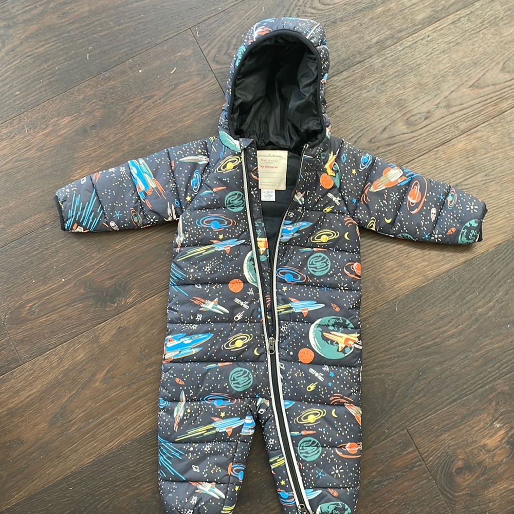 Hanna Andersson snow suit 6-12 mos
